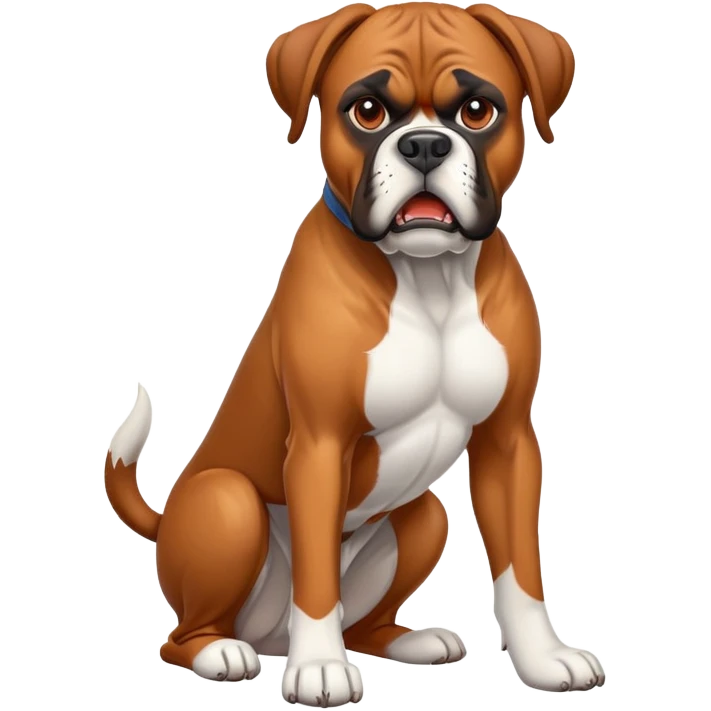 German boxer dog that are aggressive  emoji