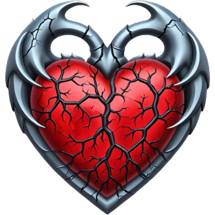 Gothic heart emoji