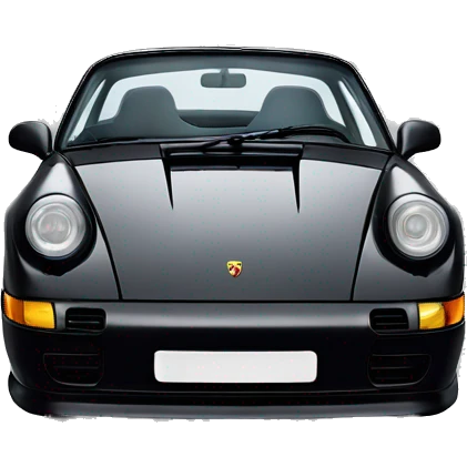 90s black Porsche ￼ emoji