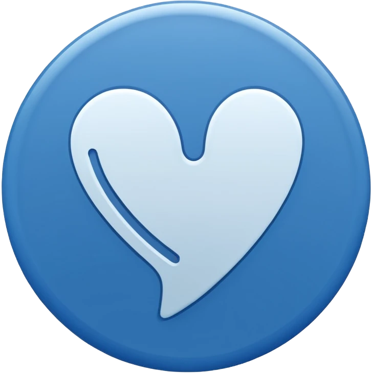 White tickmark inside a blue circle emoji