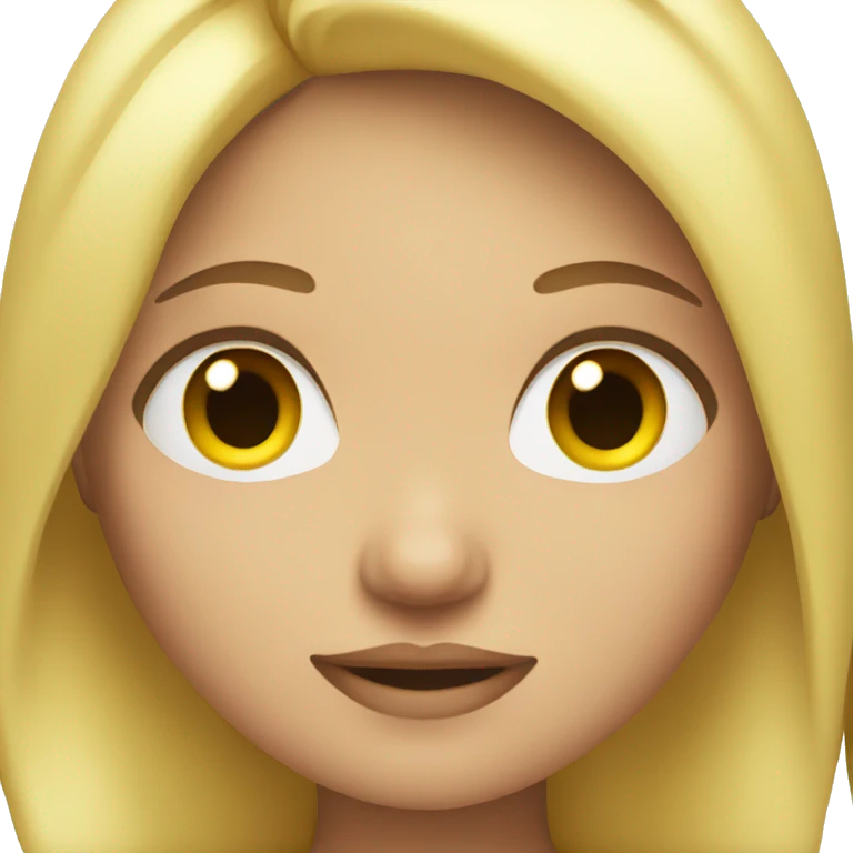 Fat blonde girl emoji