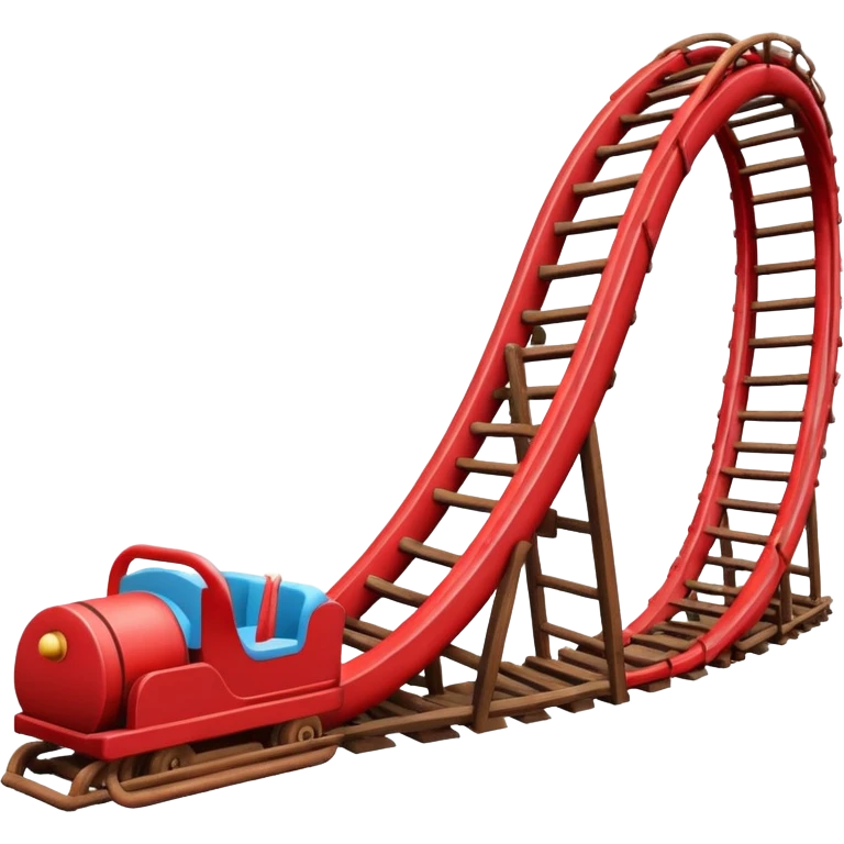 red roller coaster emoji