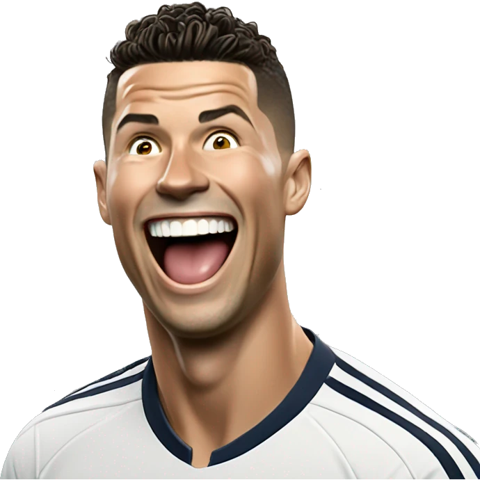 Ronaldo laughing  emoji