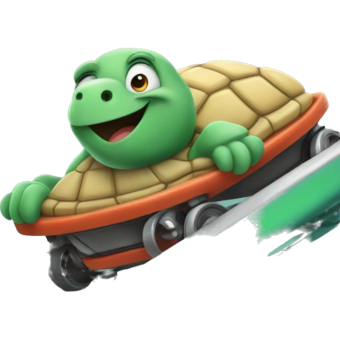 Turtle on a roller coaster  emoji