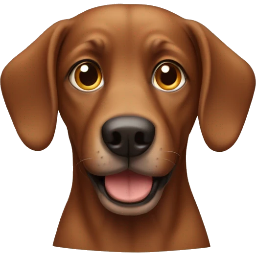 Brown dog emoji