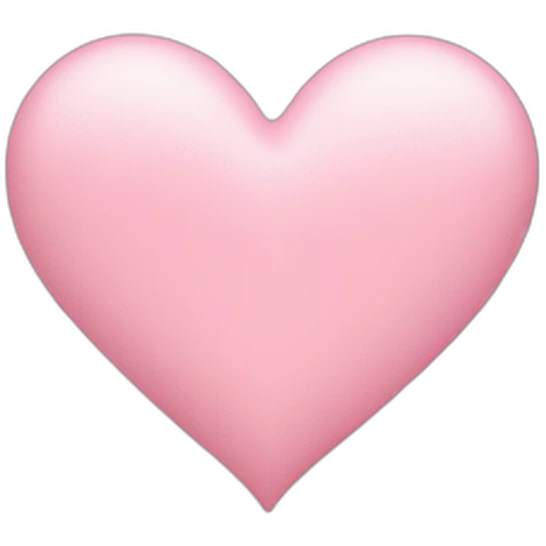 pastel pink heart emoji