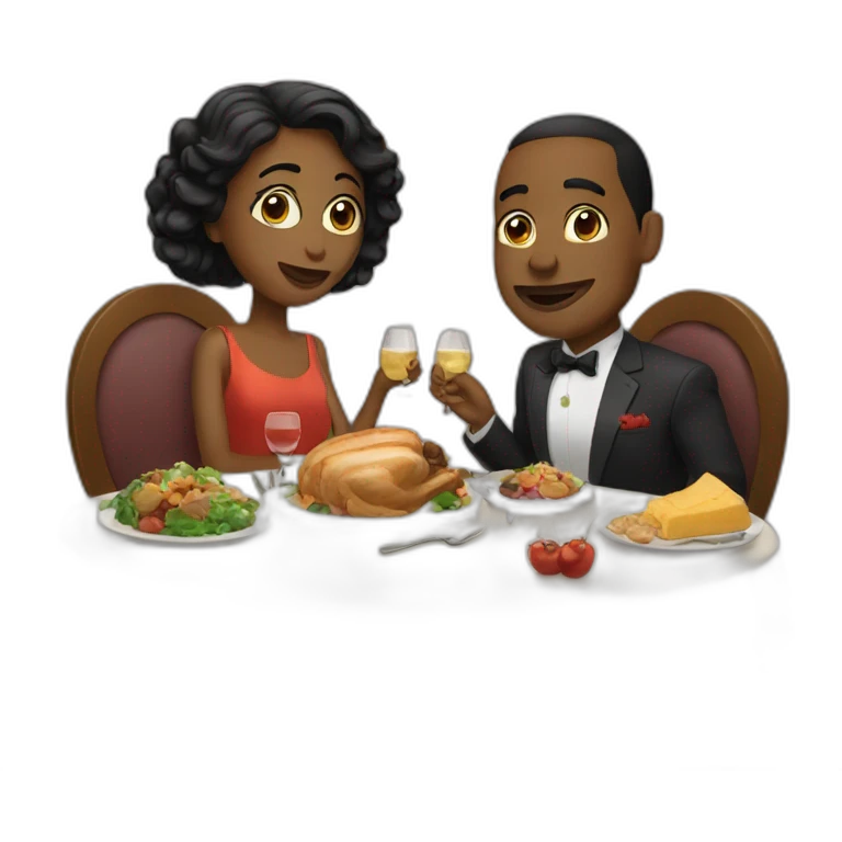 couple dinner emoji