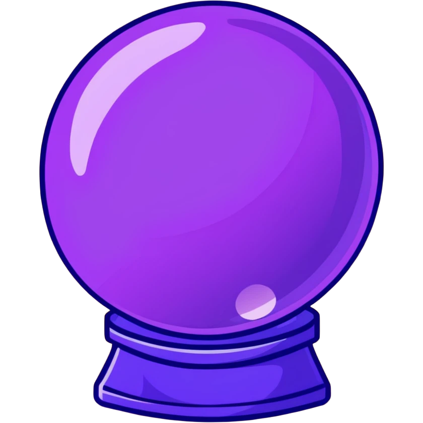 purple crystal ball emoji