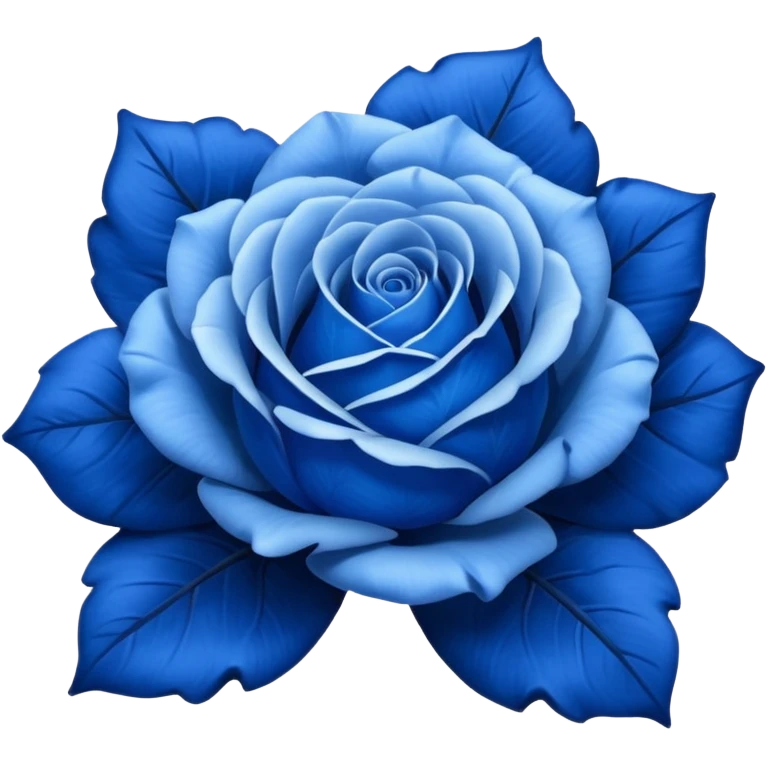 Blue rose emoji