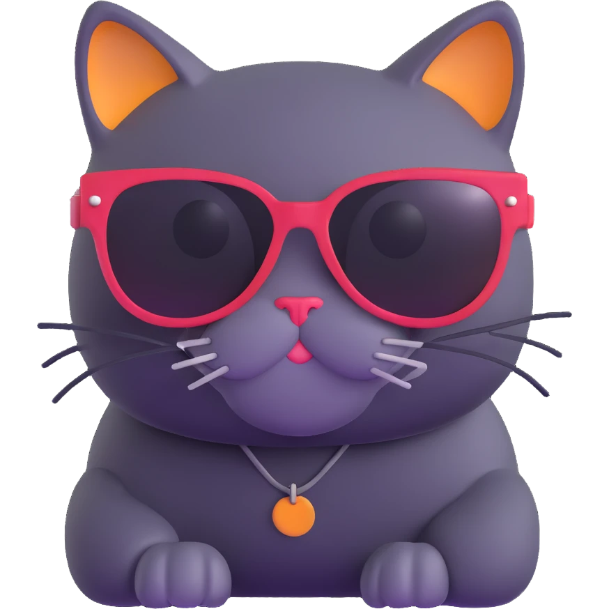 cat wearing sunglasses emoji