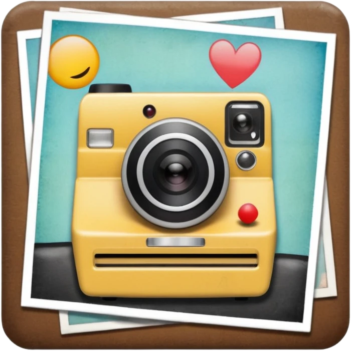 Collage board with photo emoji