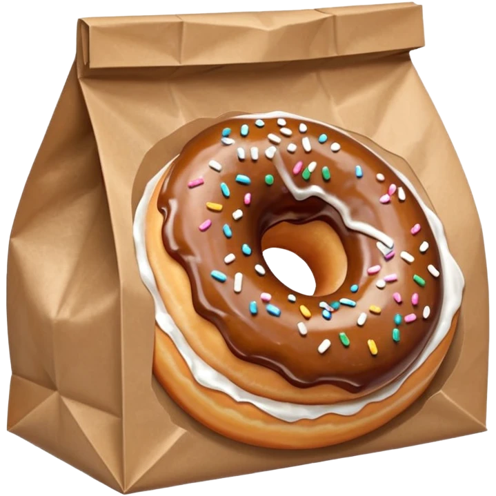 donut in paper bag emoji