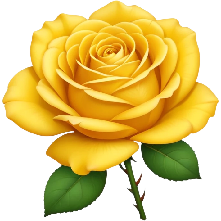 Yellow rose emoji