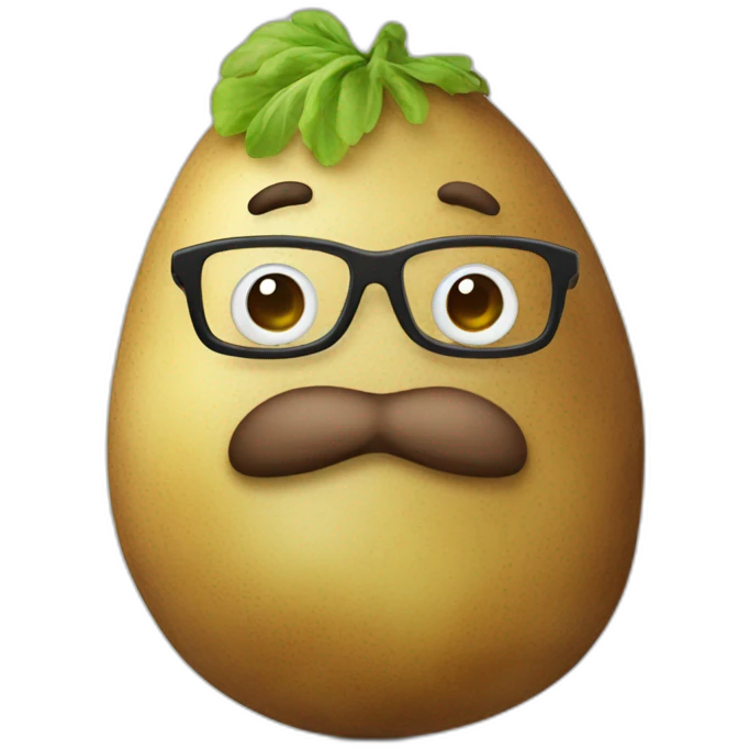 Nerdy Potato Man emoji