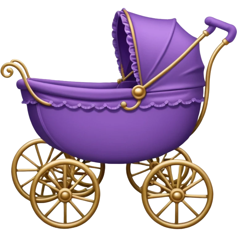 victorian purple baby carriage emoji