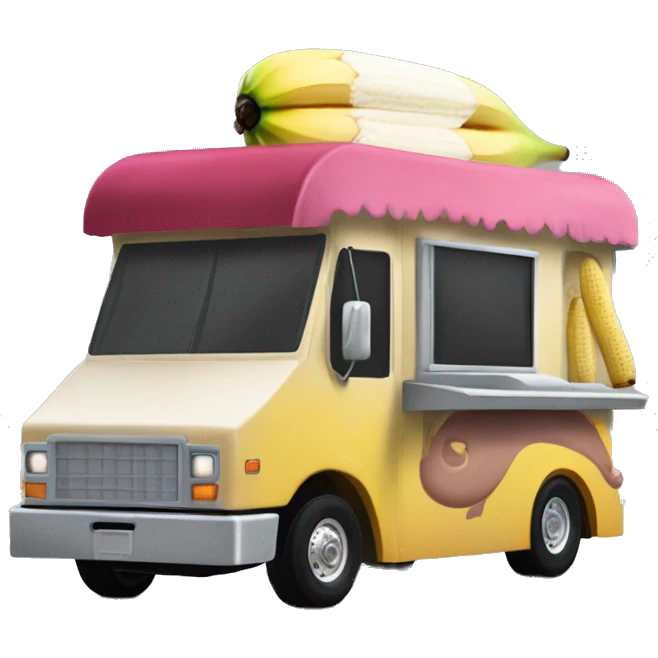 mandalorian 20 foot long banana split Ice Cream Truck  emoji