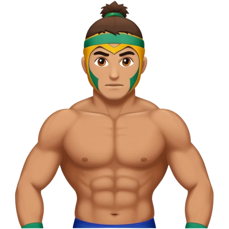 Dagestani wrestler in traditional style emoji