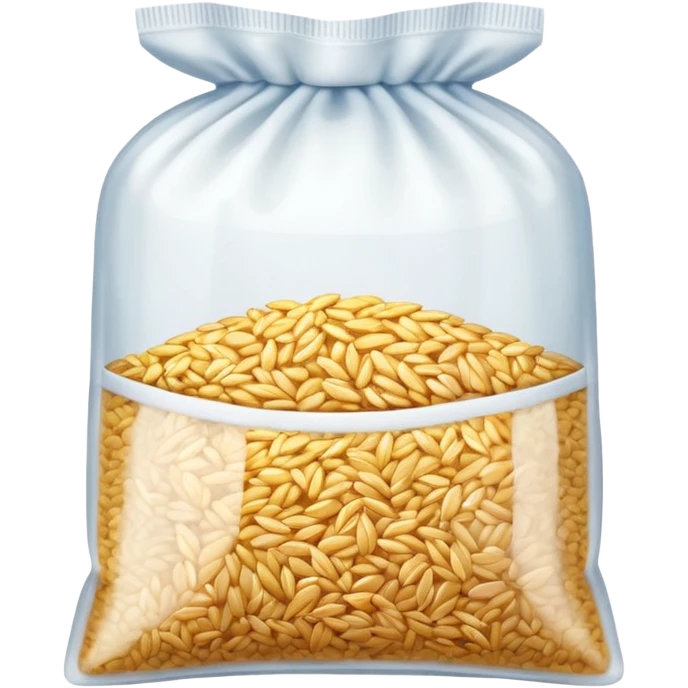 rice grains in a bag emoji