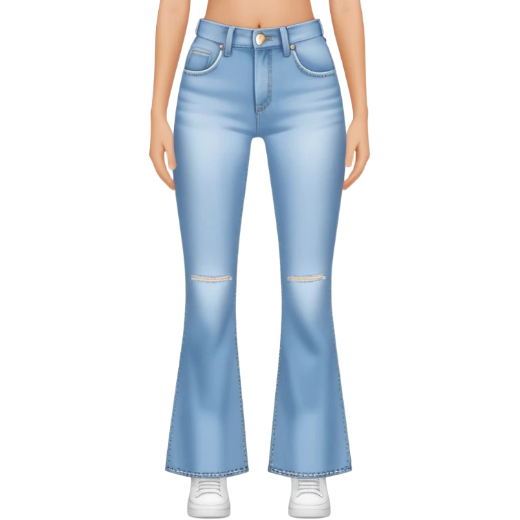 Y2K flared jeans emoji