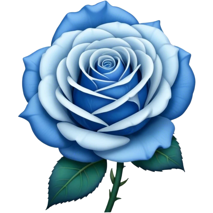 Blue rose  emoji