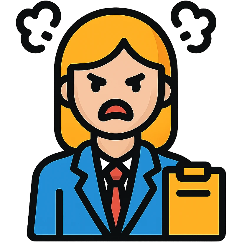 Business secretary is angry emoji