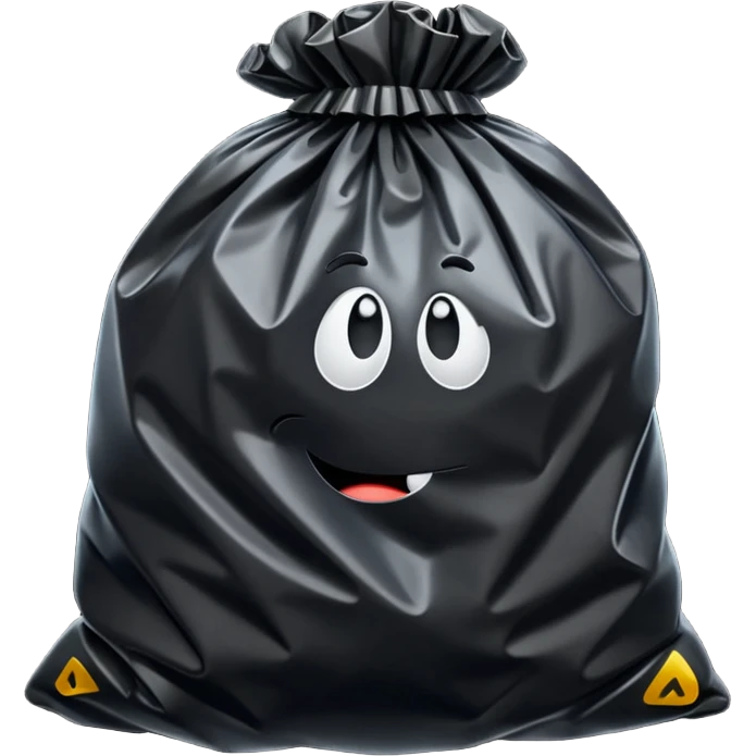 Trash bag emoji