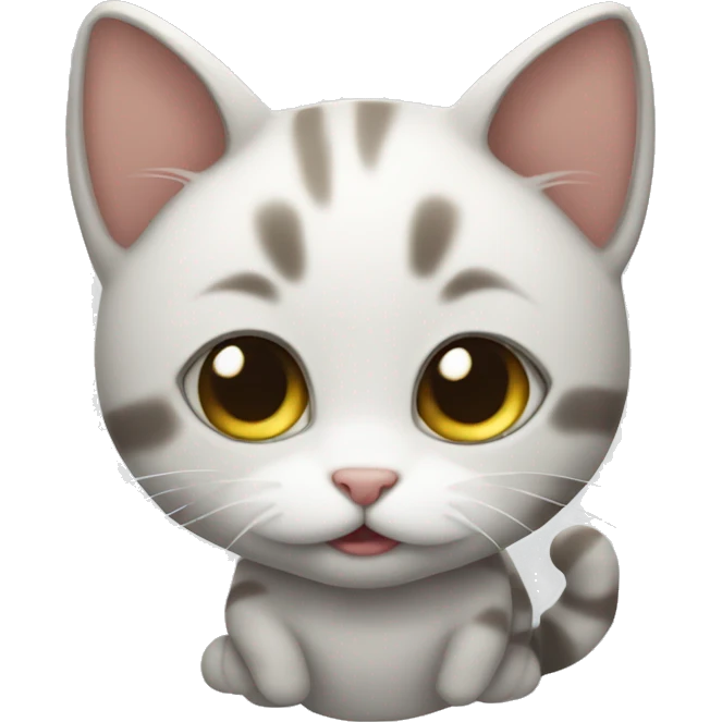 a cuddly cute baby cat emoji