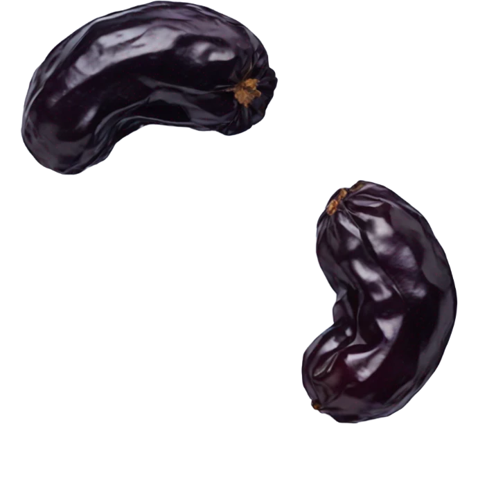 two dried prune emoji