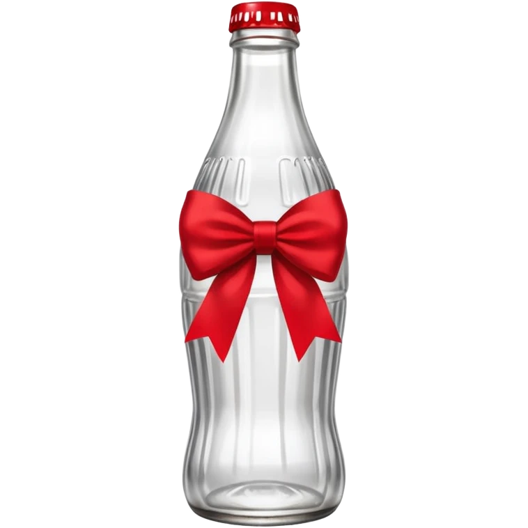 Coca cola Diet coke with bow emoji