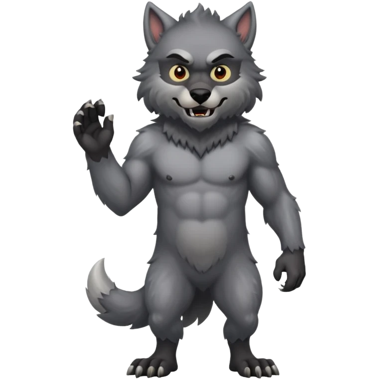 Create an emoji of Werewolf full bodied emoji