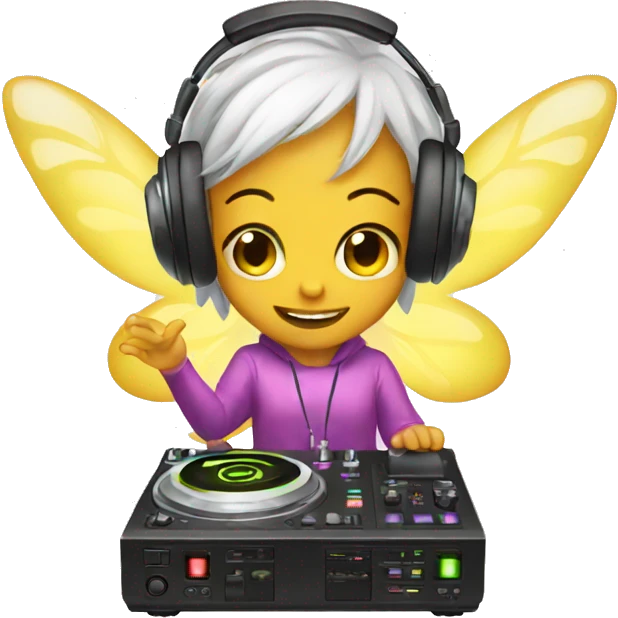 Fairy DJing emoji