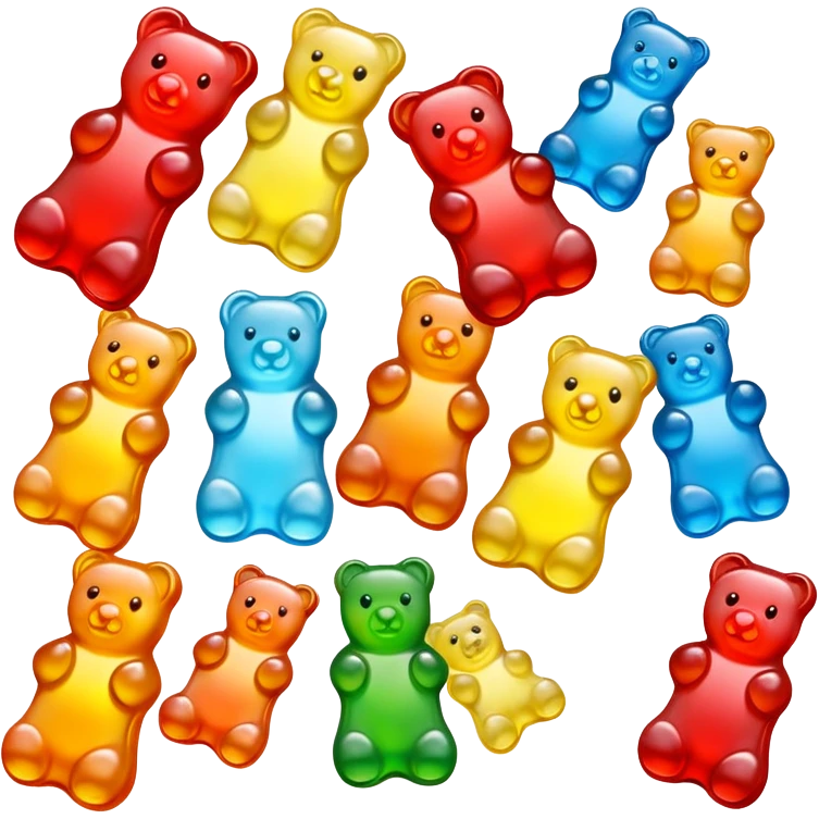 Haribo gummy bear candy emoji