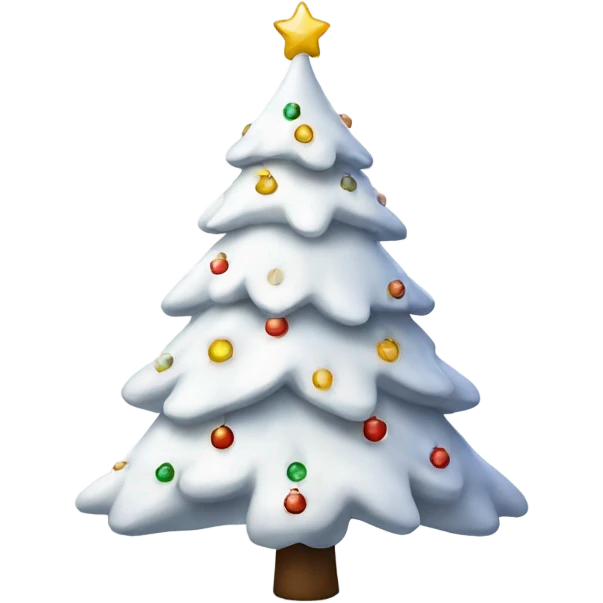 White Christmas tree emoji