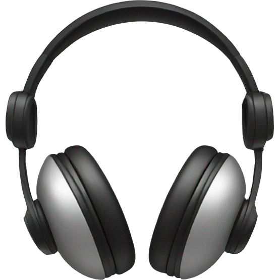 Headphones with bows emoji