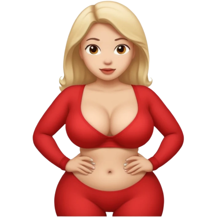 Girl with big boobies and a big bum and make her really hot emoji