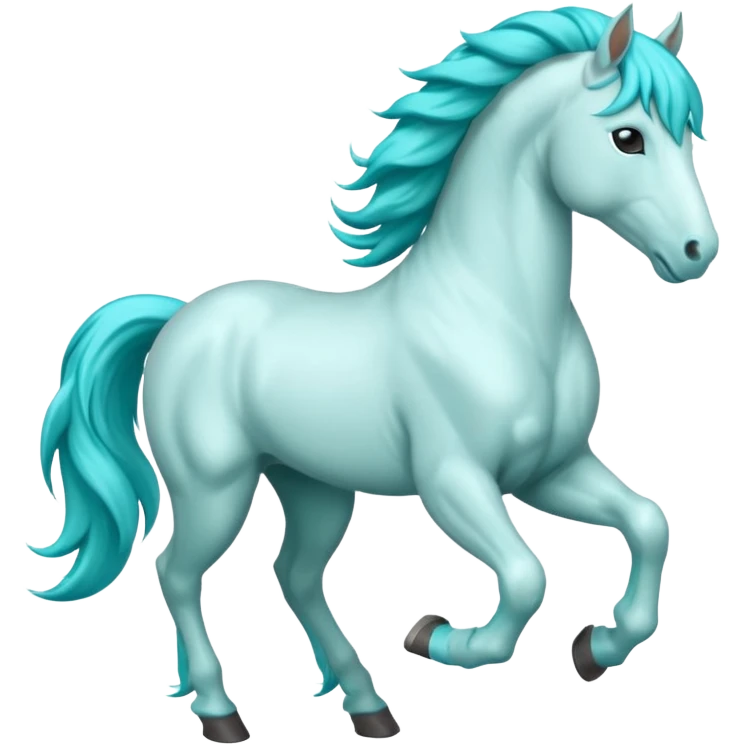 horse with turquoise hair emoji