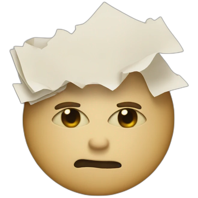 delete paper emoji