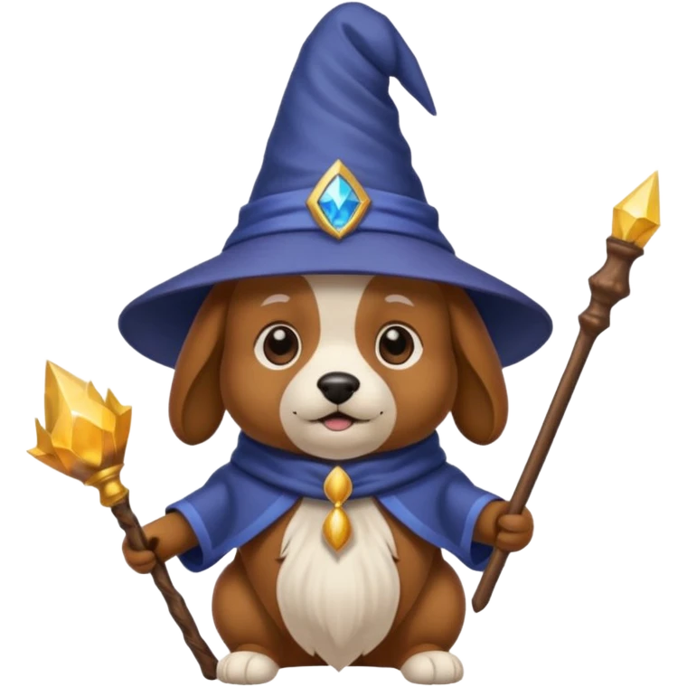 Dog wizard emoji