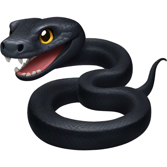 black snake emoji