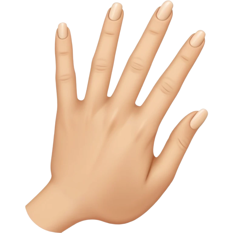 Right hand missing ring finger  emoji