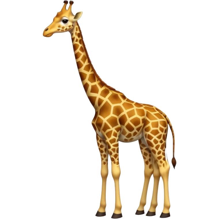 giraffe in a winter coat emoji