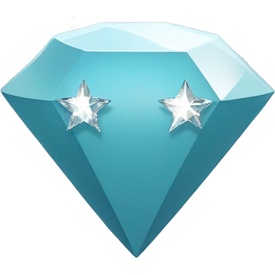 Diamond emoij with star behind emoji