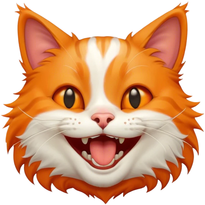 Cat laughing  emoji