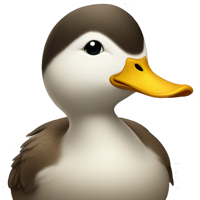Frowning duck emoji