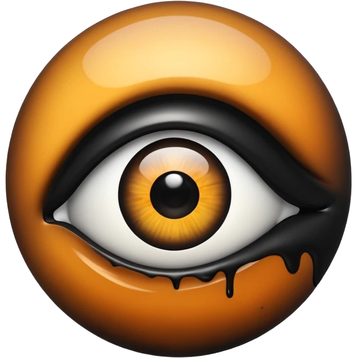 Ãbztrakt eye  with black blob  emoji