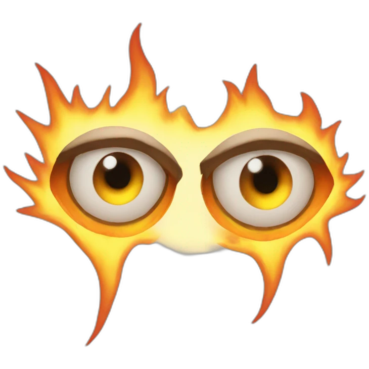 eyes on fire emoji