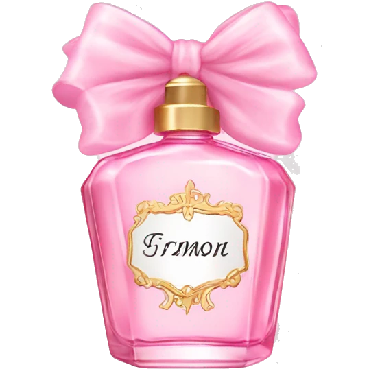 Fairy light pink perfume with bow emoji
