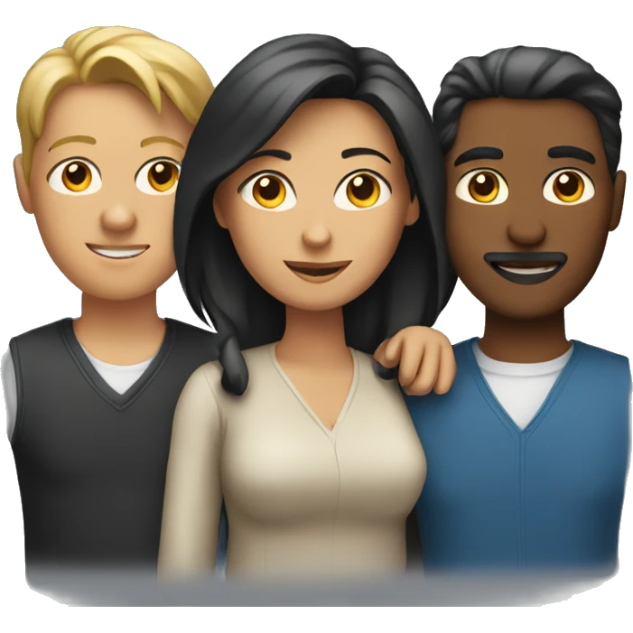 Two women and two men  emoji