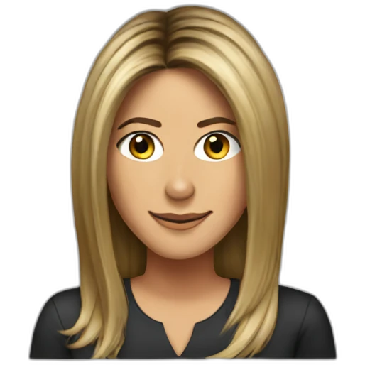 Jennifer Aniston as an African american emoji