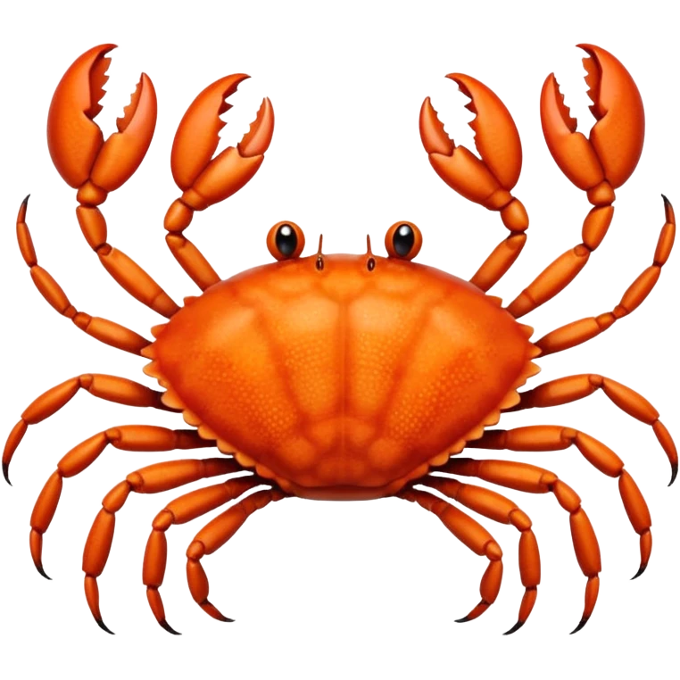 A crab with a total of eight legs emoji